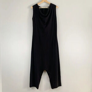 Rundholz Black Label Womens Jumpsuit Avant-garde Lagenlook Cotton Drop Crotch S